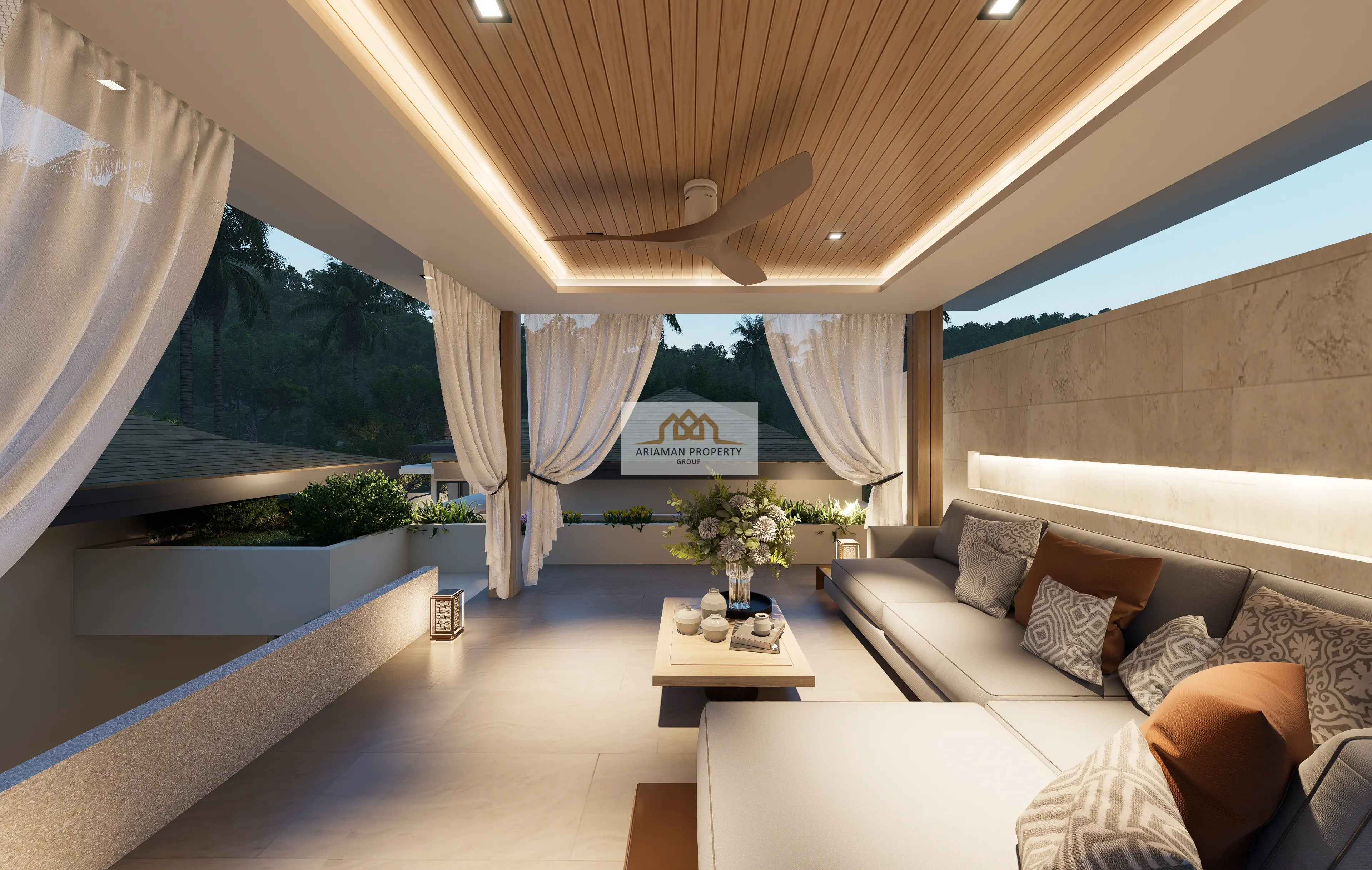 บ้านเดี่ยวชั้นเดียวโมเดิร์น 3 ห้องนอน พร้อมสระว่ายน้ำส่วนตัวในมะเร็ต เกาะสมุย