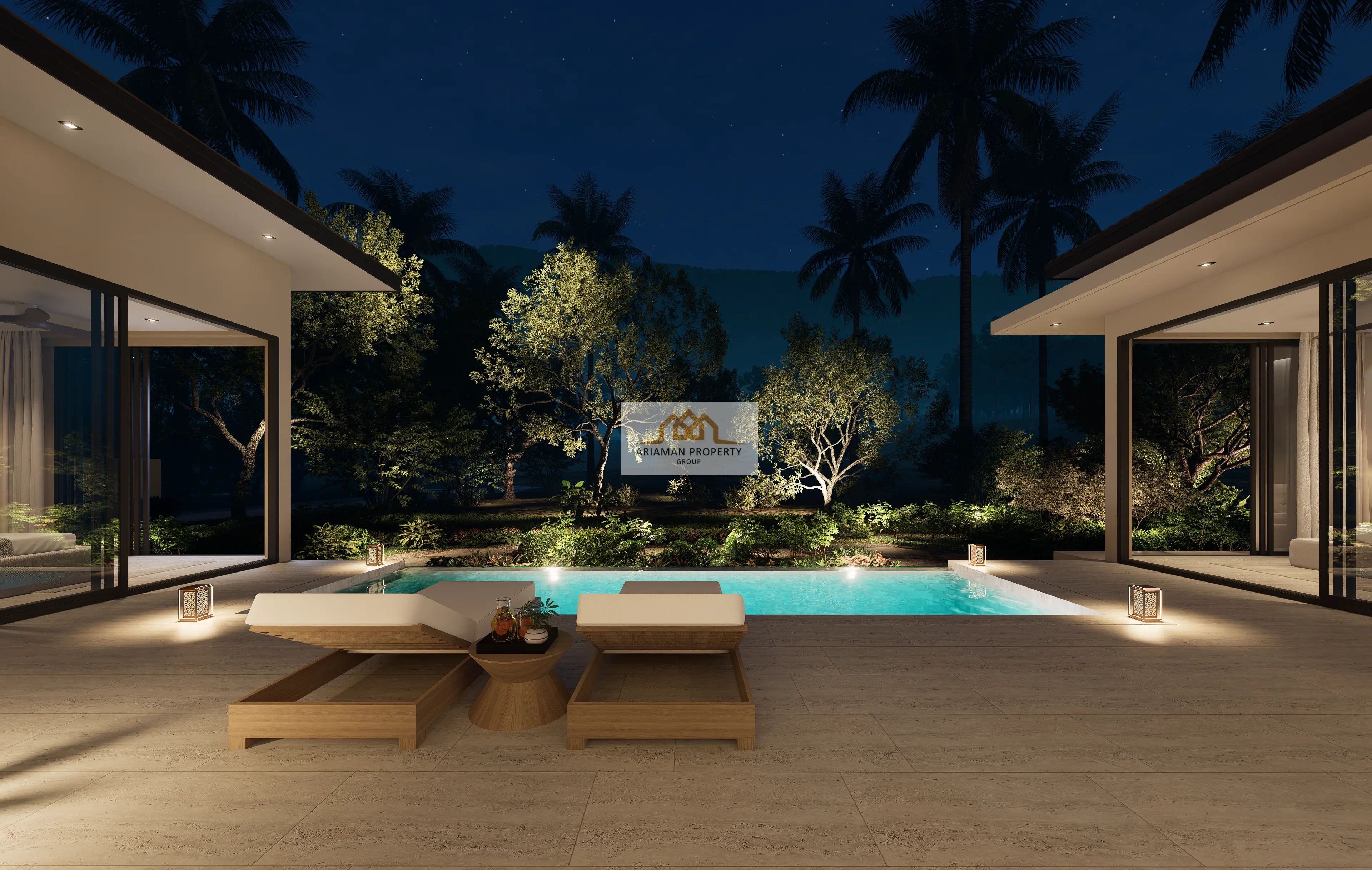 บ้านเดี่ยวชั้นเดียวโมเดิร์น 3 ห้องนอน พร้อมสระว่ายน้ำส่วนตัวในมะเร็ต เกาะสมุย