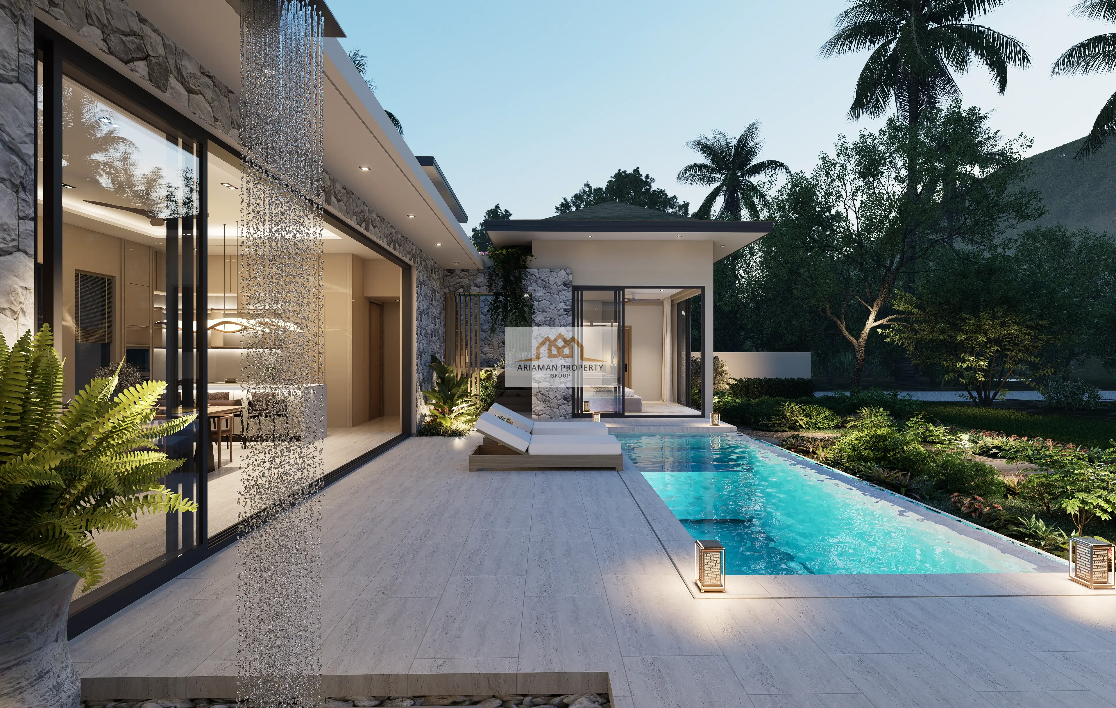 บ้านเดี่ยวชั้นเดียวโมเดิร์น 3 ห้องนอน พร้อมสระว่ายน้ำส่วนตัวในมะเร็ต เกาะสมุย