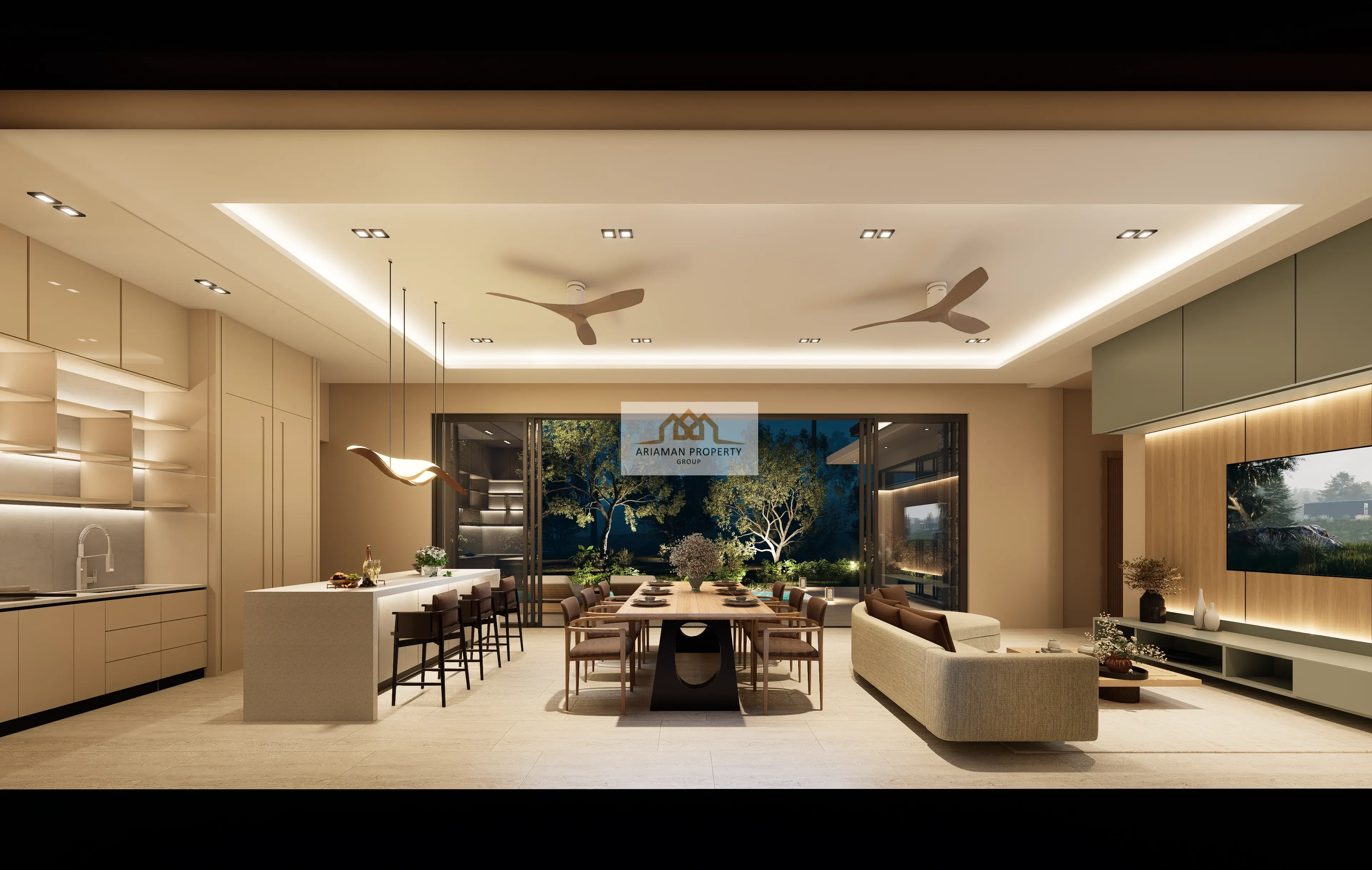 บ้านเดี่ยวชั้นเดียวโมเดิร์น 3 ห้องนอน พร้อมสระว่ายน้ำส่วนตัวในมะเร็ต เกาะสมุย