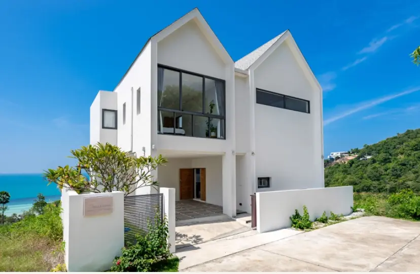 Super Modern 3 Bed Ocean View Pool Villa In Ban Makham