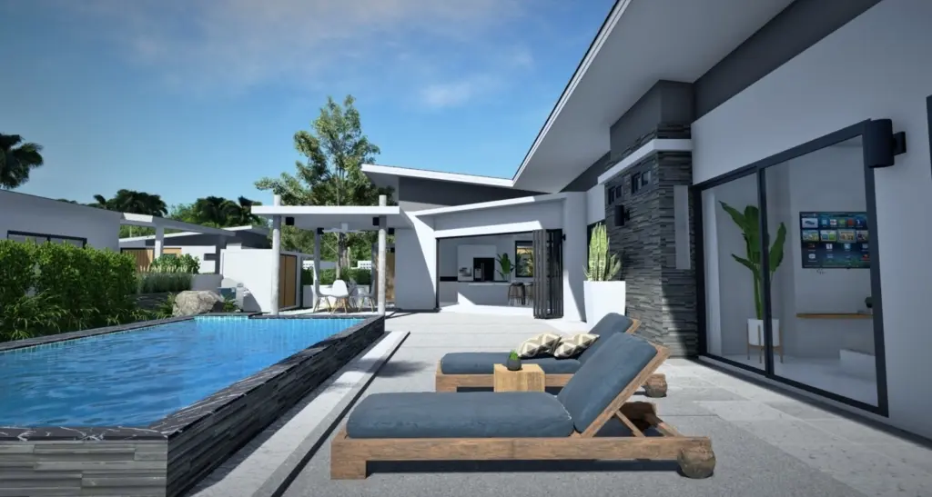 The Rice - 3 Bed Off plan Pool Villa In Maenam 