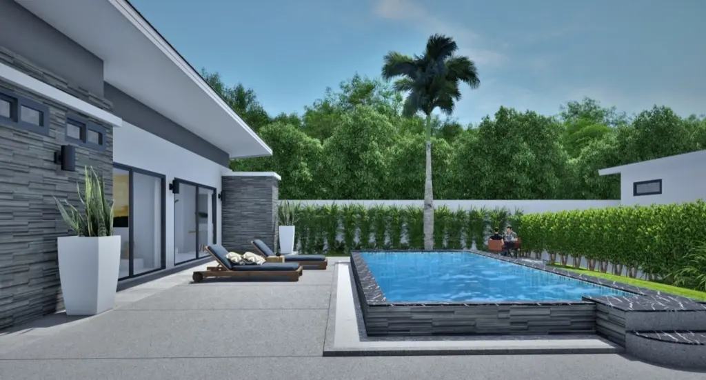 The Rice - 3 Bed Off plan Pool Villa In Maenam 