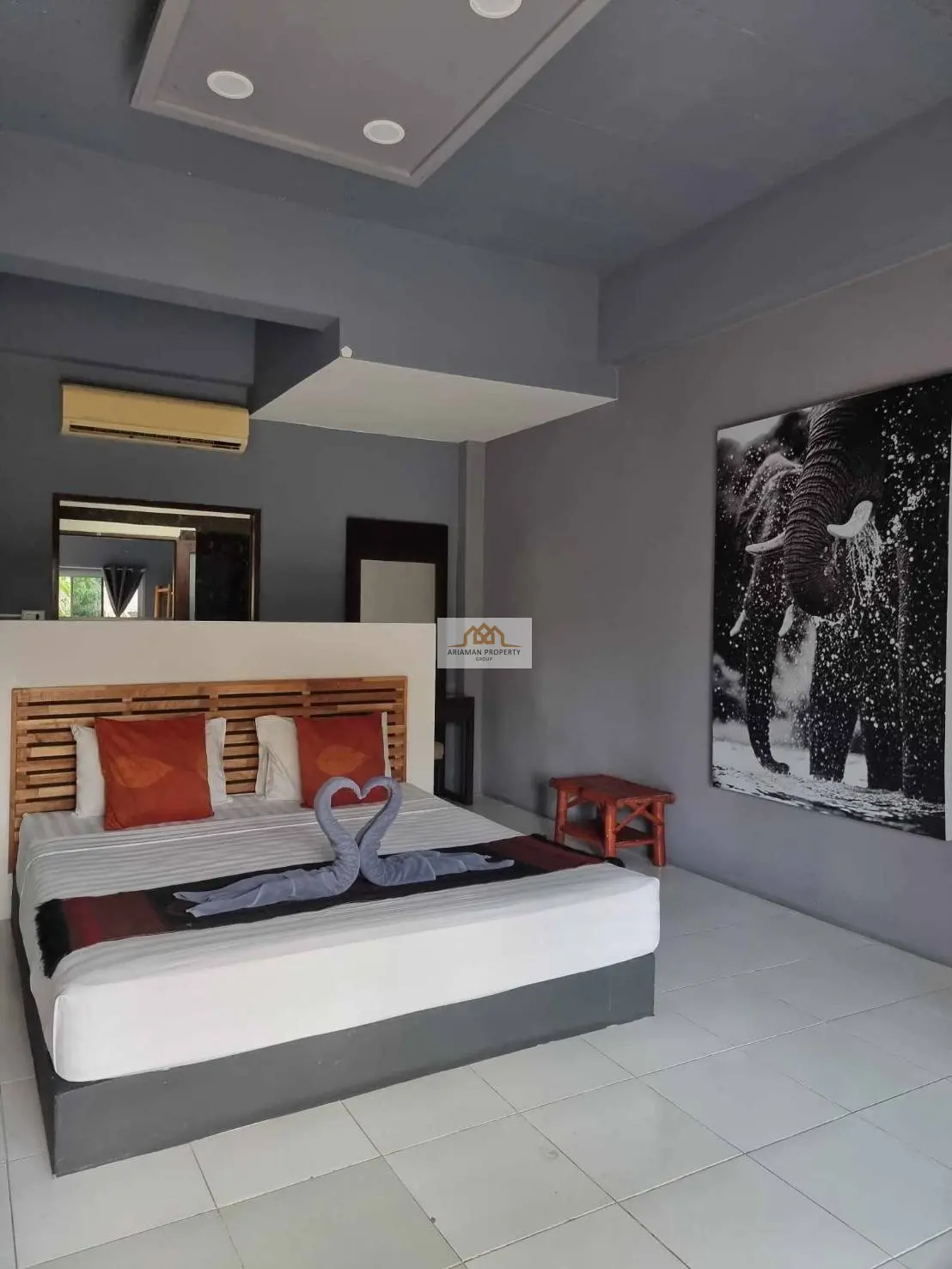 โรงแรมฟรีโฮลด์ขนาดกว้างขวาง 70 ห้อง พร้อมสระว่ายน้ำและสวนเขตร้อนในเกาะสมุย