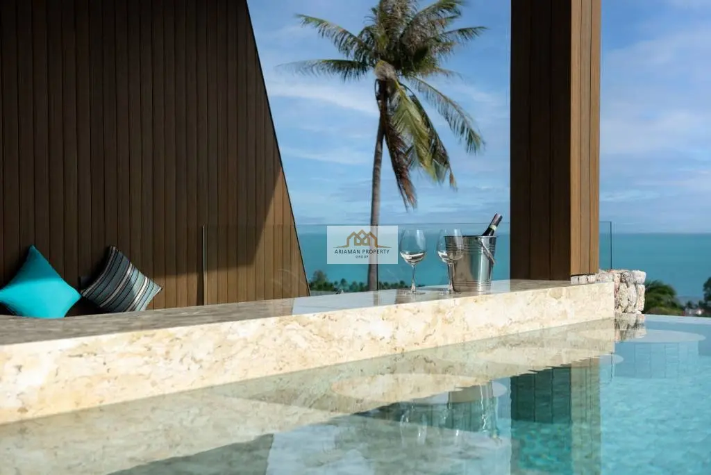 Modern 4-Bedroom Villa with Ocean Views and Private Pool in Bangpor, Ko Samui