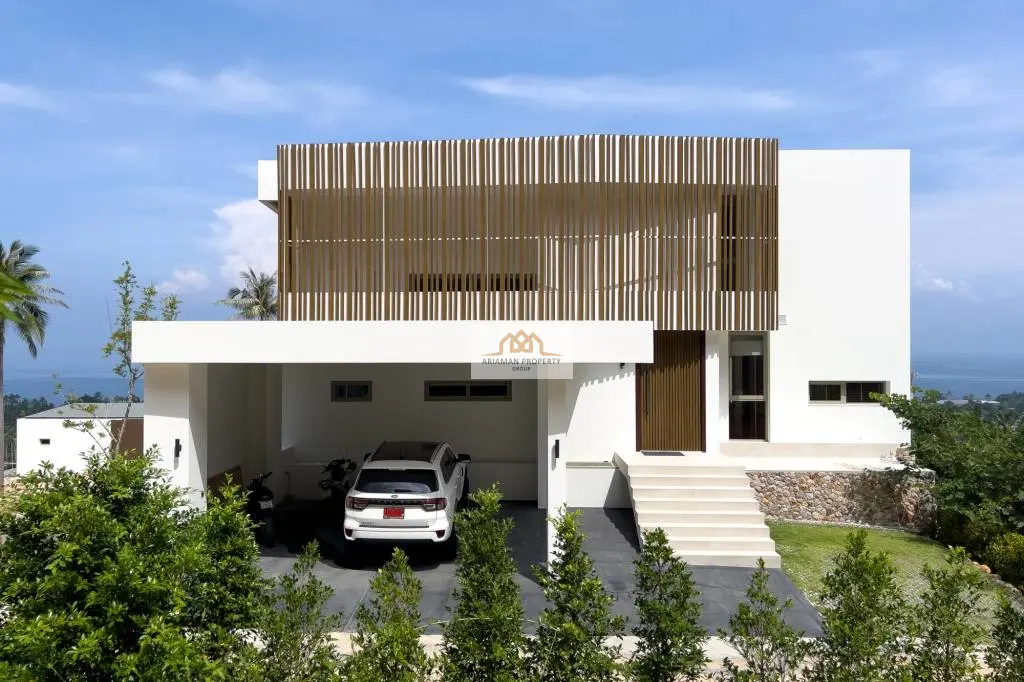 Modern 4-Bedroom Villa with Ocean Views and Private Pool in Bangpor, Ko Samui