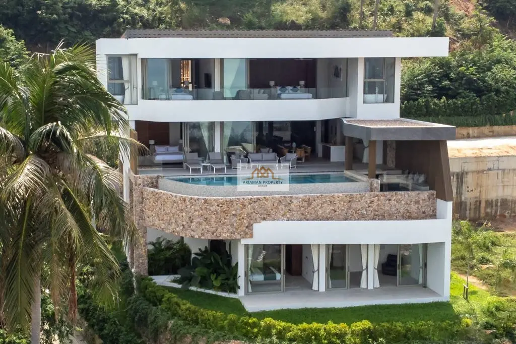 Modern 4-Bedroom Villa with Ocean Views and Private Pool in Bangpor, Ko Samui