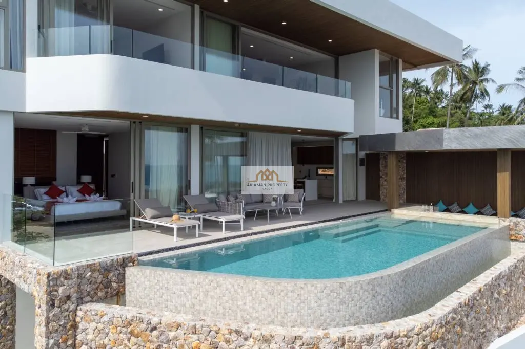 Modern 4-Bedroom Villa with Ocean Views and Private Pool in Bangpor, Ko Samui