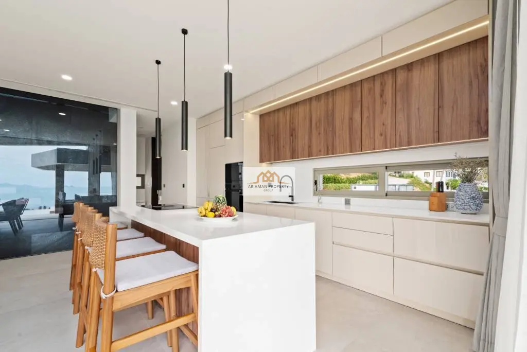 Modern 4-Bedroom Villa with Ocean Views and Private Pool in Bangpor, Ko Samui