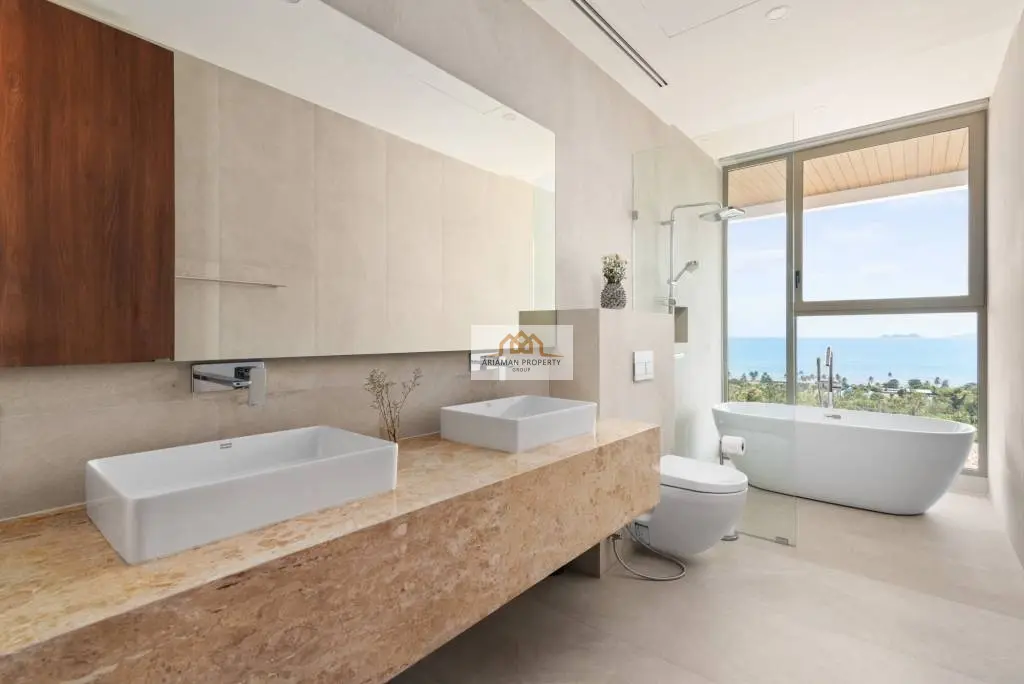 Modern 4-Bedroom Villa with Ocean Views and Private Pool in Bangpor, Ko Samui