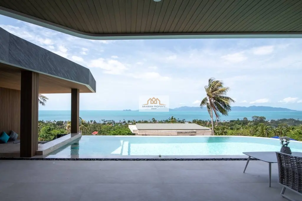 Modern 4-Bedroom Villa with Ocean Views and Private Pool in Bangpor, Ko Samui
