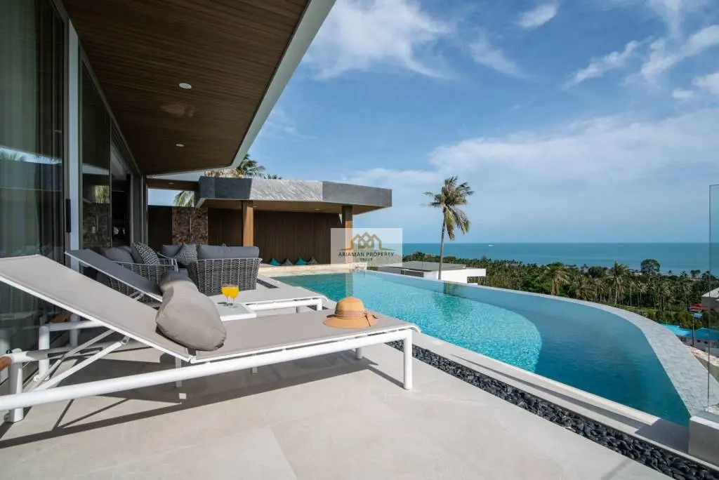 Modern 4-Bedroom Villa with Ocean Views and Private Pool in Bangpor, Ko Samui