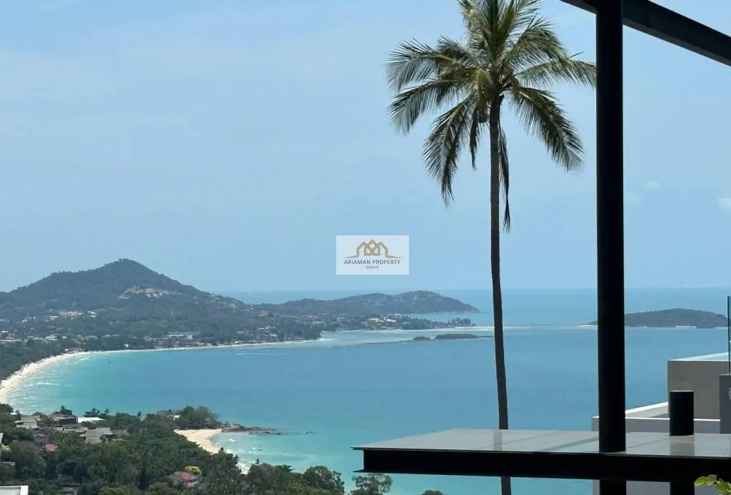 Spacious 5-Bedroom Villa with Stunning Ocean and Mountain Views in Bo Phut, Ko Samui