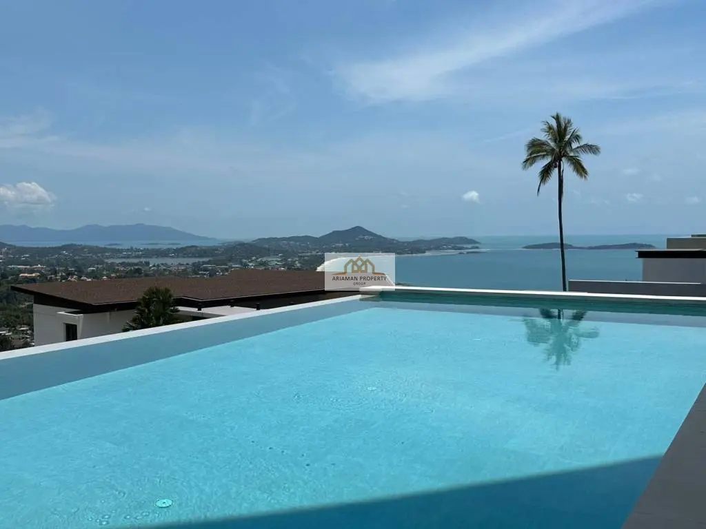 Spacious 5-Bedroom Villa with Stunning Ocean and Mountain Views in Bo Phut, Ko Samui