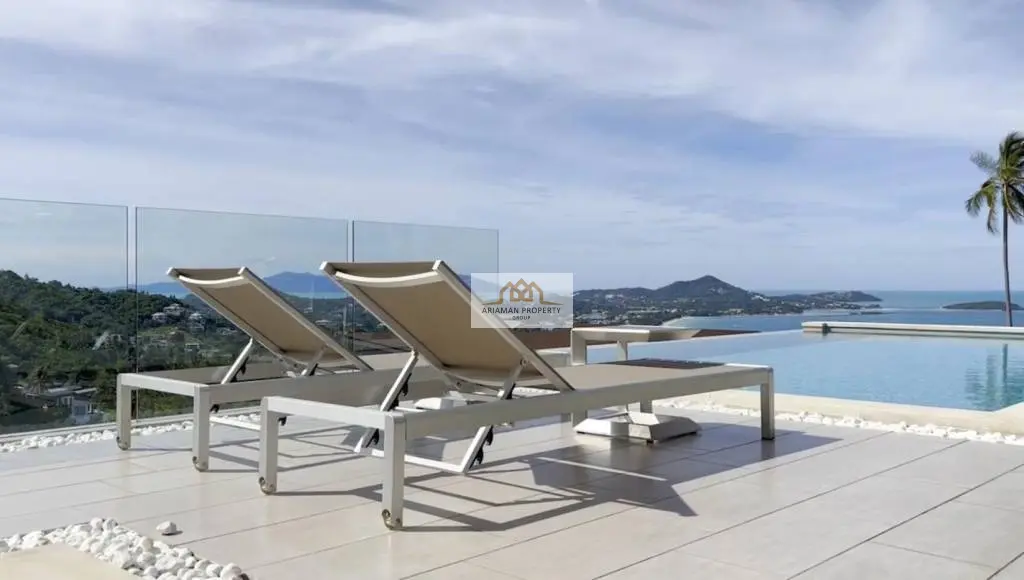 Spacious 5-Bedroom Villa with Stunning Ocean and Mountain Views in Bo Phut, Ko Samui
