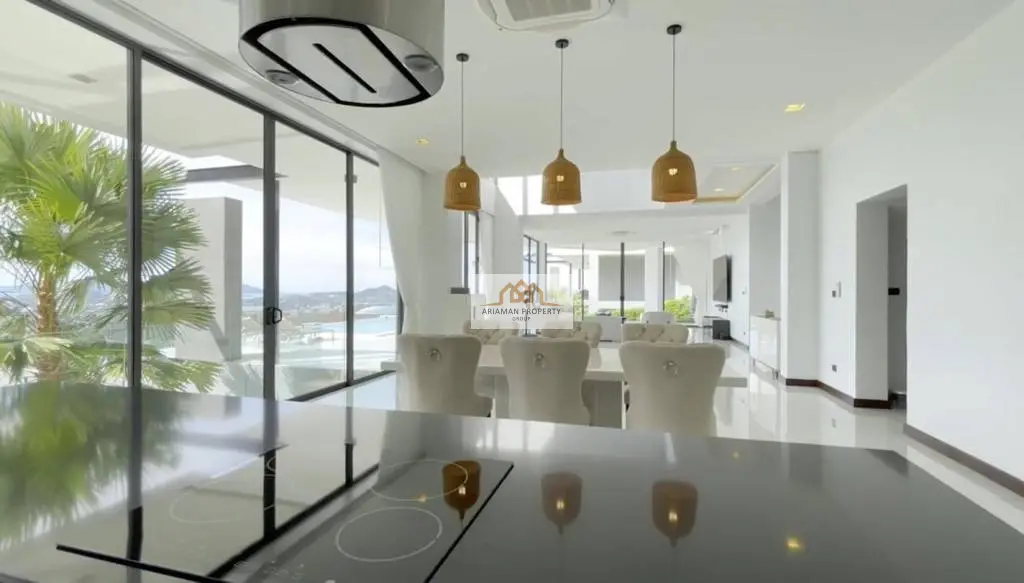Spacious 5-Bedroom Villa with Stunning Ocean and Mountain Views in Bo Phut, Ko Samui