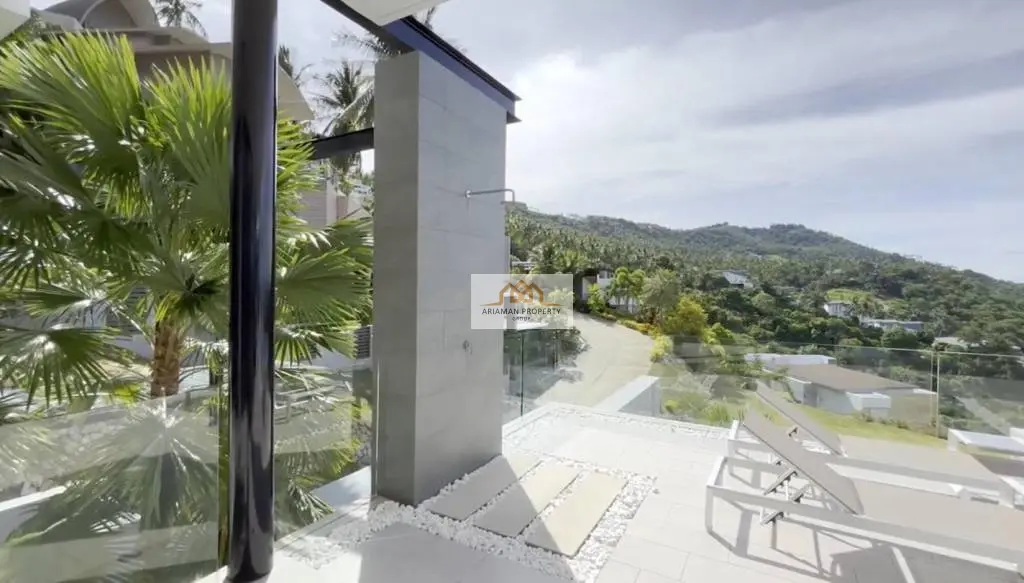 Spacious 5-Bedroom Villa with Stunning Ocean and Mountain Views in Bo Phut, Ko Samui
