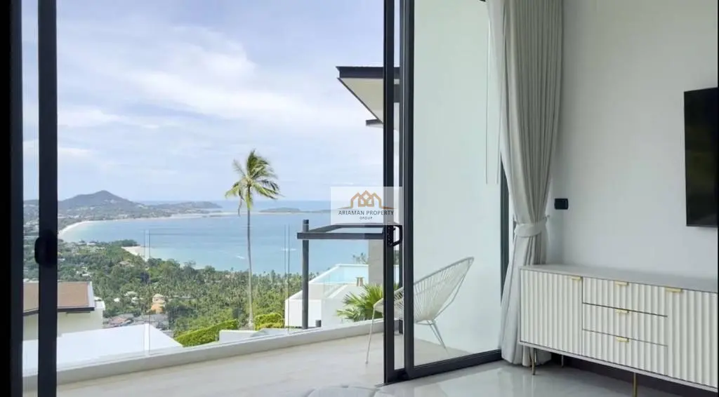 Spacious 5-Bedroom Villa with Stunning Ocean and Mountain Views in Bo Phut, Ko Samui