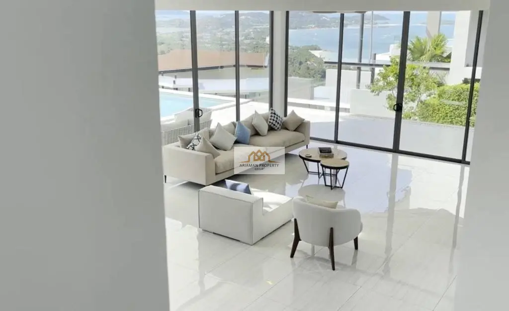 Spacious 5-Bedroom Villa with Stunning Ocean and Mountain Views in Bo Phut, Ko Samui