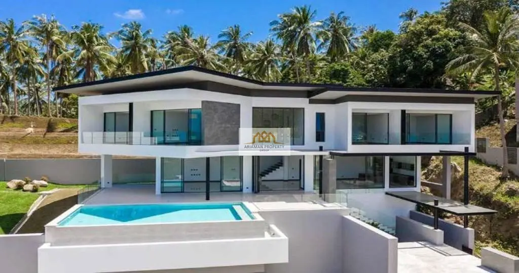 Spacious 5-Bedroom Villa with Stunning Ocean and Mountain Views in Bo Phut, Ko Samui