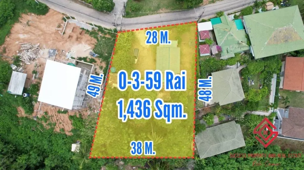 
    Sprawling 1,436sqm Land in Maret, Ko Samui - Prime Location
  