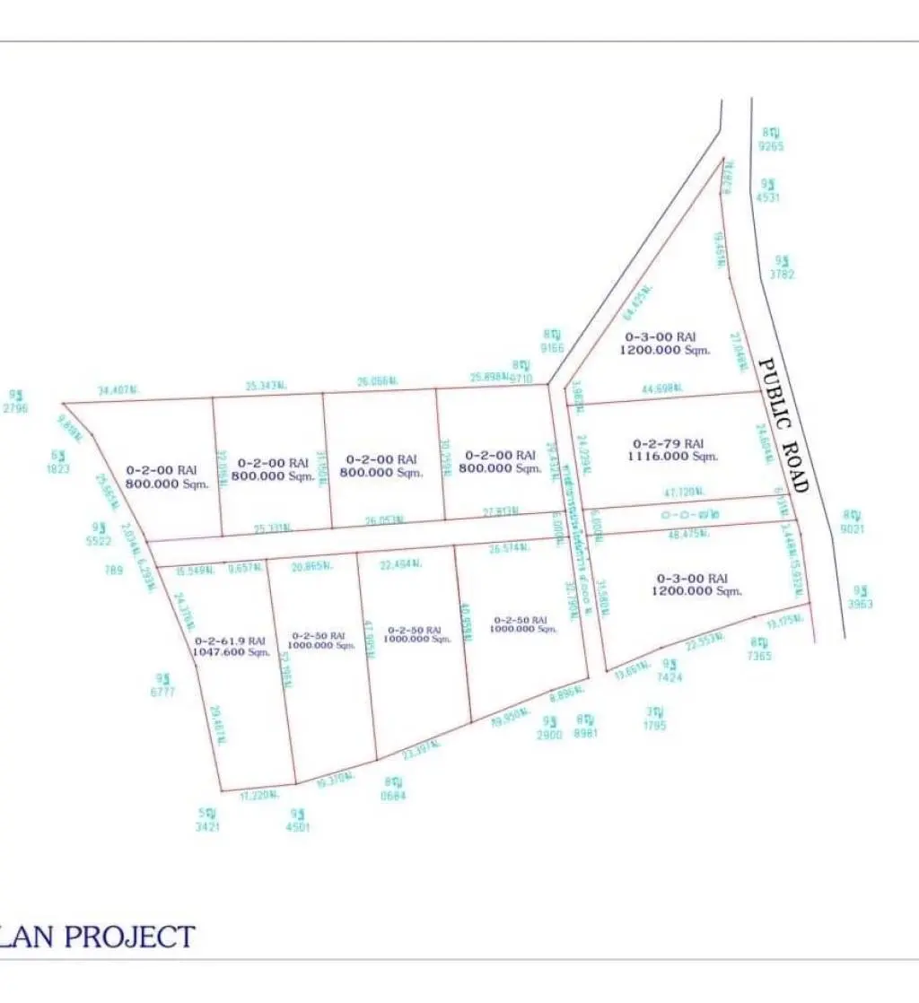 
    Maenam Soi 1 land for sale 800sqm-1200sqm
  