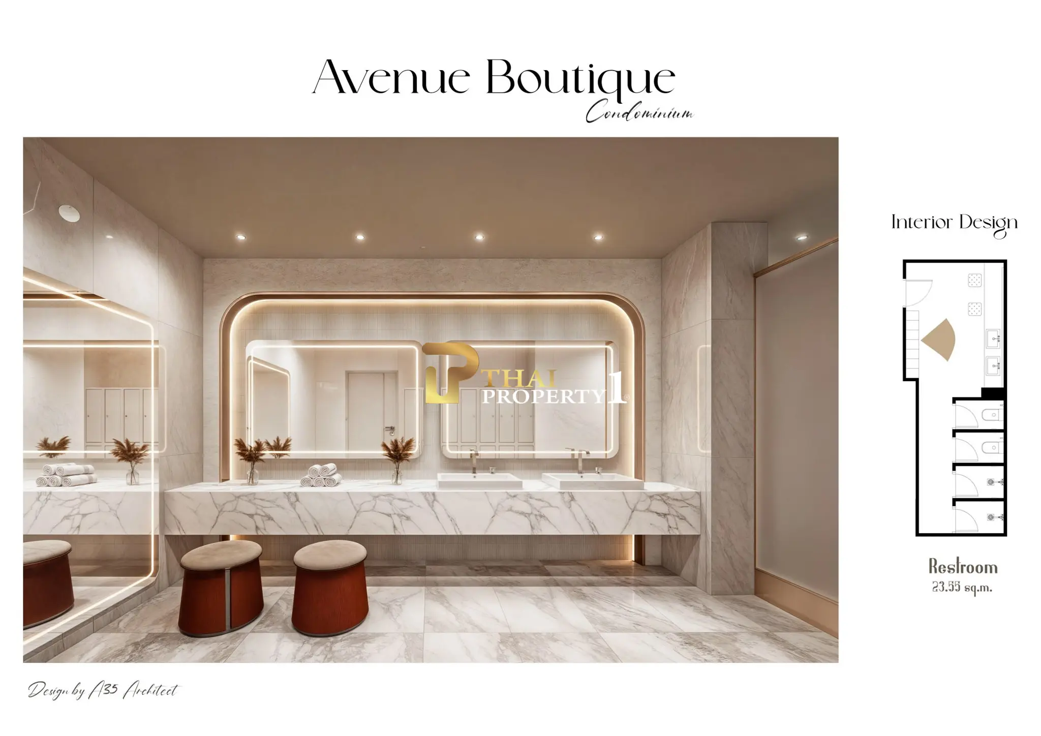 Avenue Boutique Condominium – Sentrum av Pattaya (Nytt prosjekt)