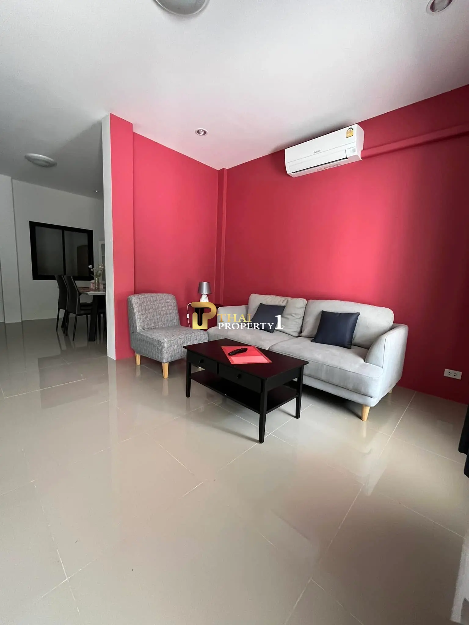 Two-Story Cozy 3-Bedroom House with Balcony and Gated in a Quiet Setting