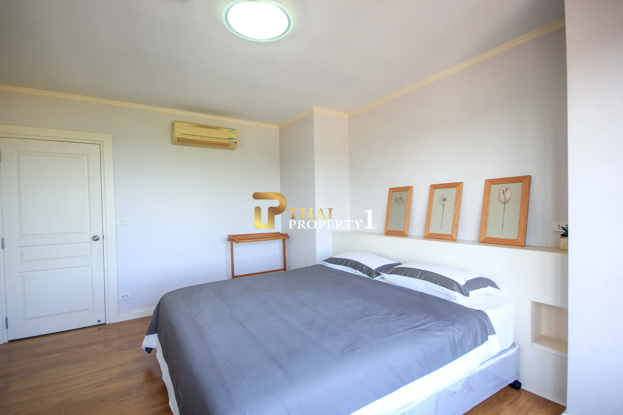 Beachfront 2-Bedroom Condo with Ocean Views and Multiple Balconies at Baan Hansa Condo Cha Am