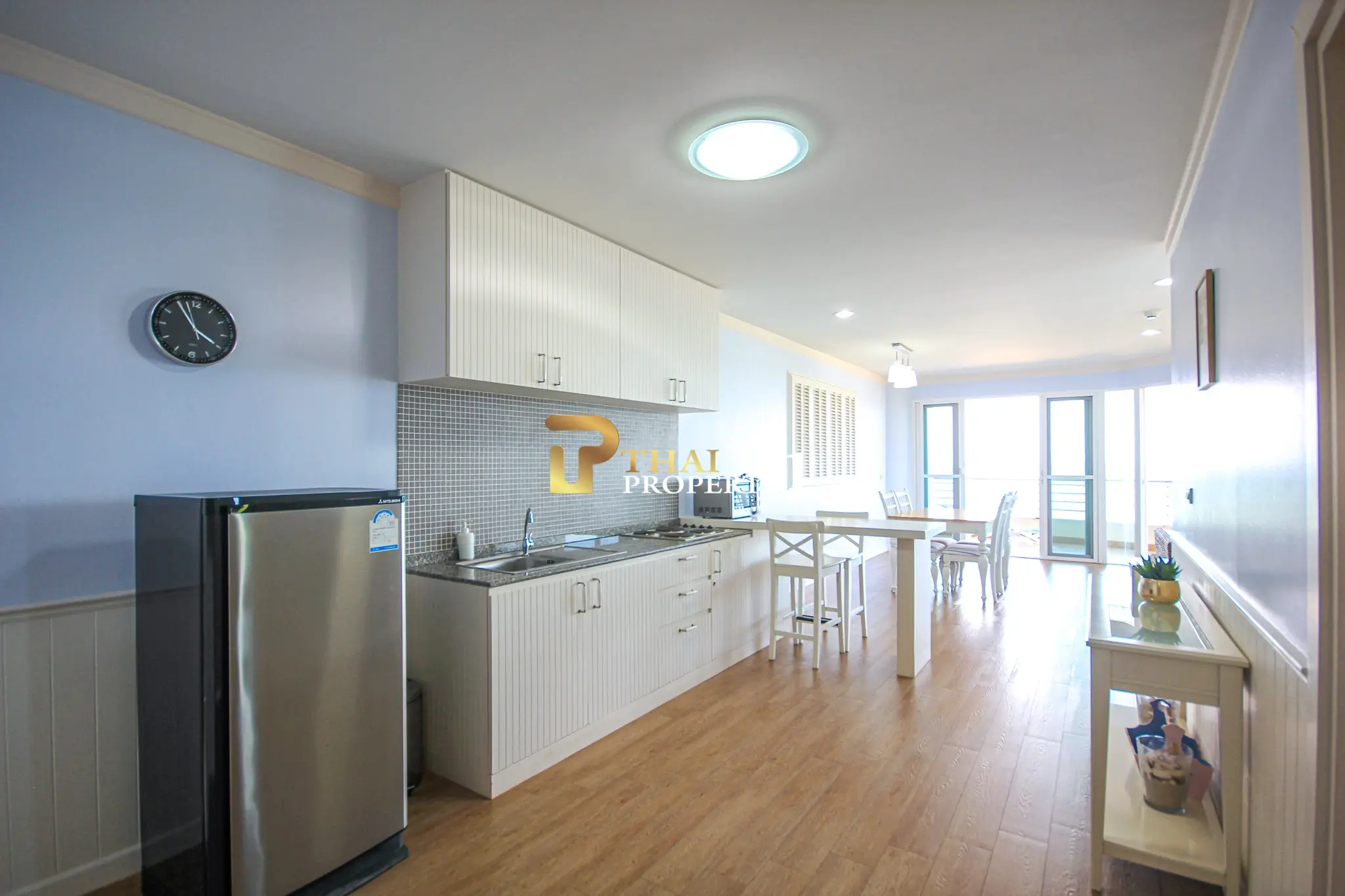 Beachfront 2-Bedroom Condo with Ocean Views and Multiple Balconies at Baan Hansa Condo Cha Am