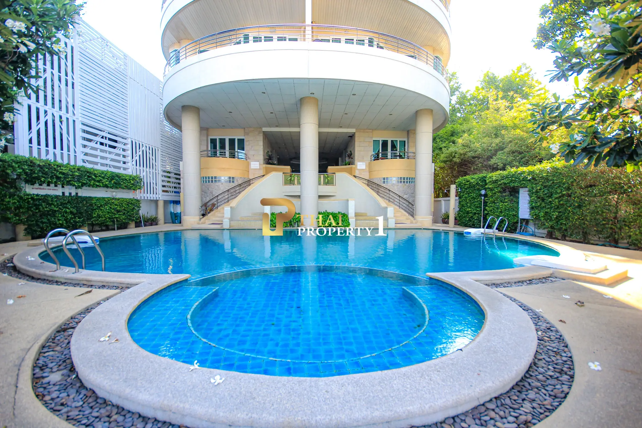 Beachfront 2-Bedroom Condo with Ocean Views and Multiple Balconies at Baan Hansa Condo Cha Am