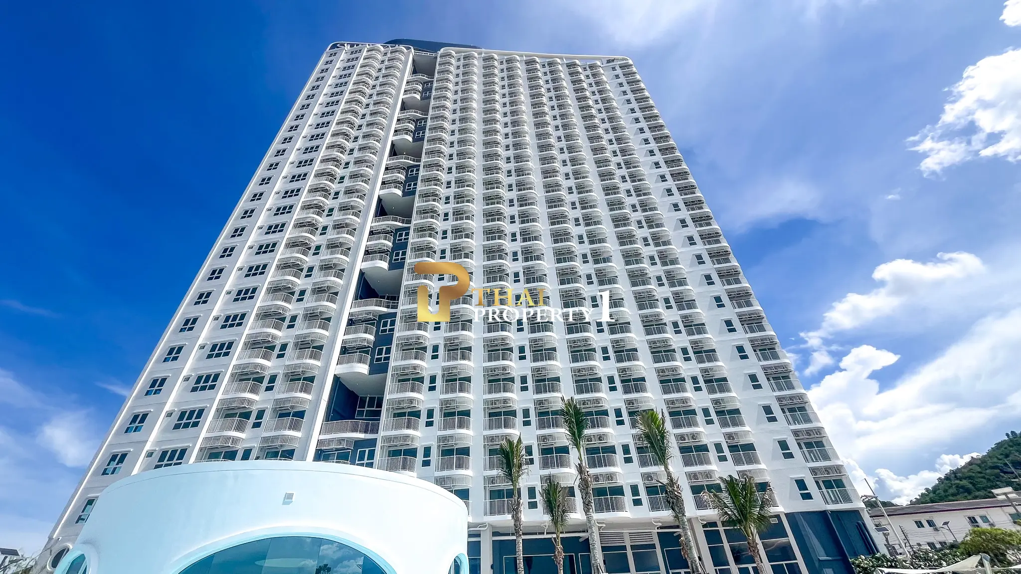 New 2-Bedroom Facing Stunning Ocean & City Views on 10th Floor At Blue Whale Condo Hua Hin