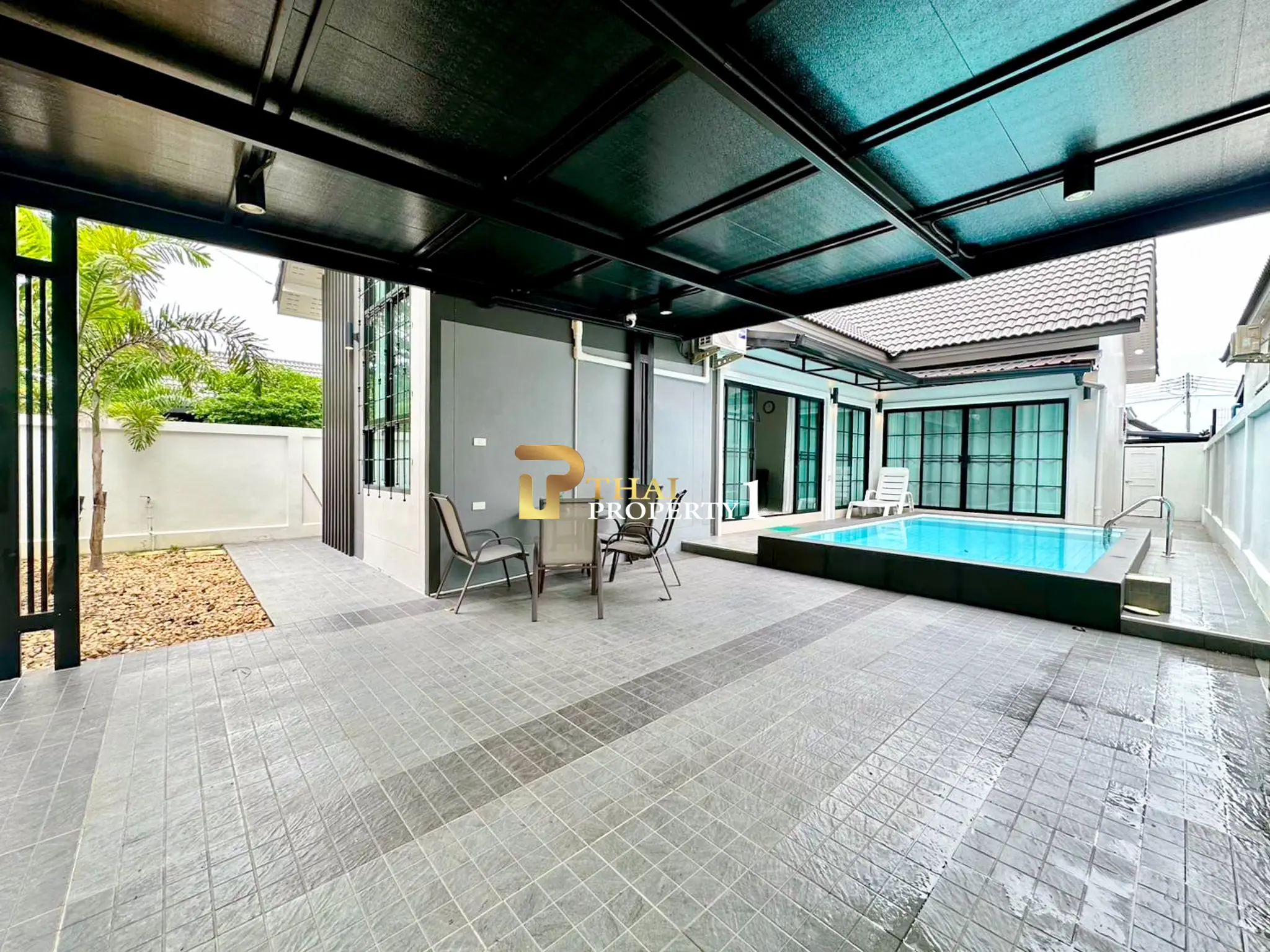 บ้านเดี่ยวพร้อมสระว่ายน้ำ 3 ห้องนอน ใกล้อ่างเก็บน้ำมาบประชัน