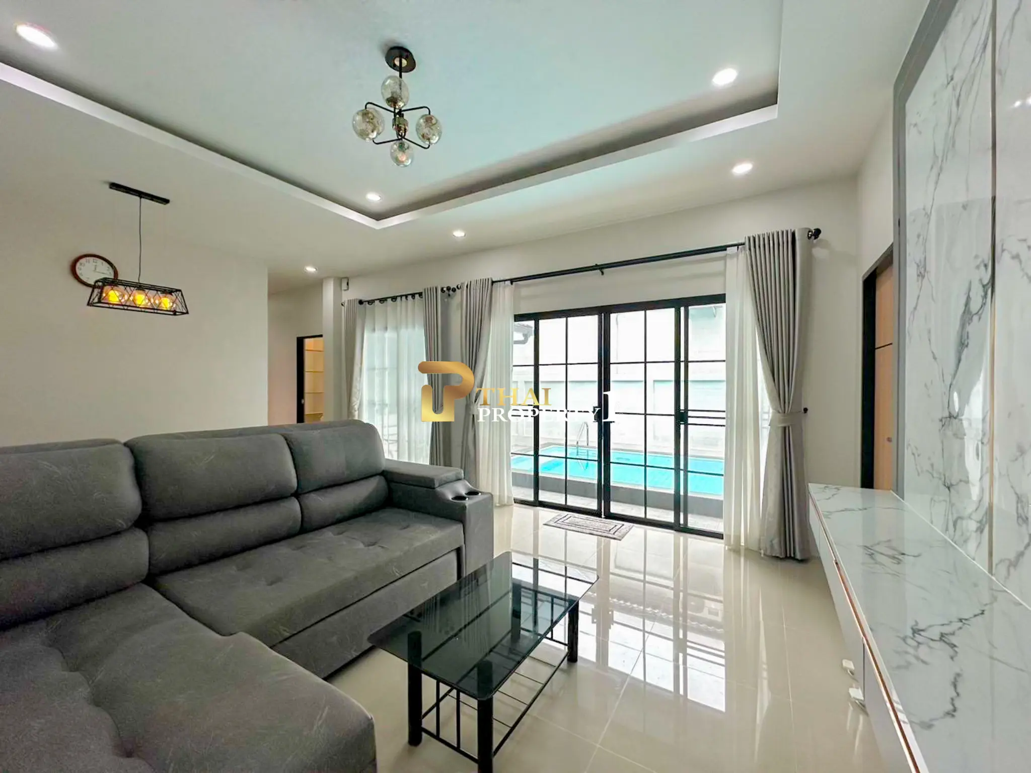 บ้านเดี่ยวพร้อมสระว่ายน้ำ 3 ห้องนอน ใกล้อ่างเก็บน้ำมาบประชัน