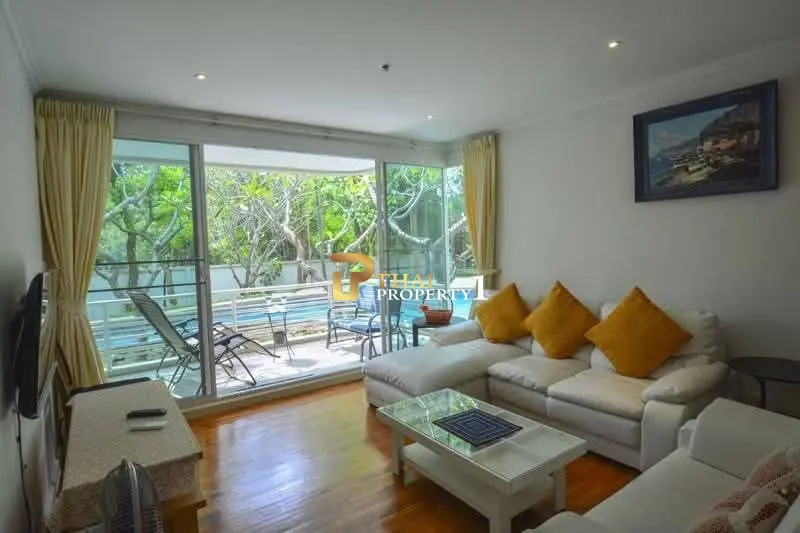 Spacious 2-Bedroom Ground Floor Condo with Pool & Garden Views At Baan San Ploen Hua Hin