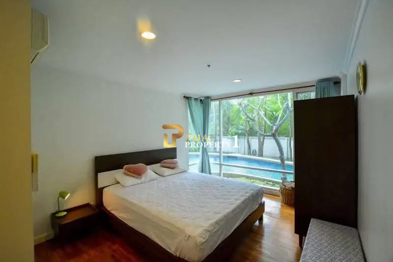 Spacious 2-Bedroom Ground Floor Condo with Pool & Garden Views At Baan San Ploen Hua Hin