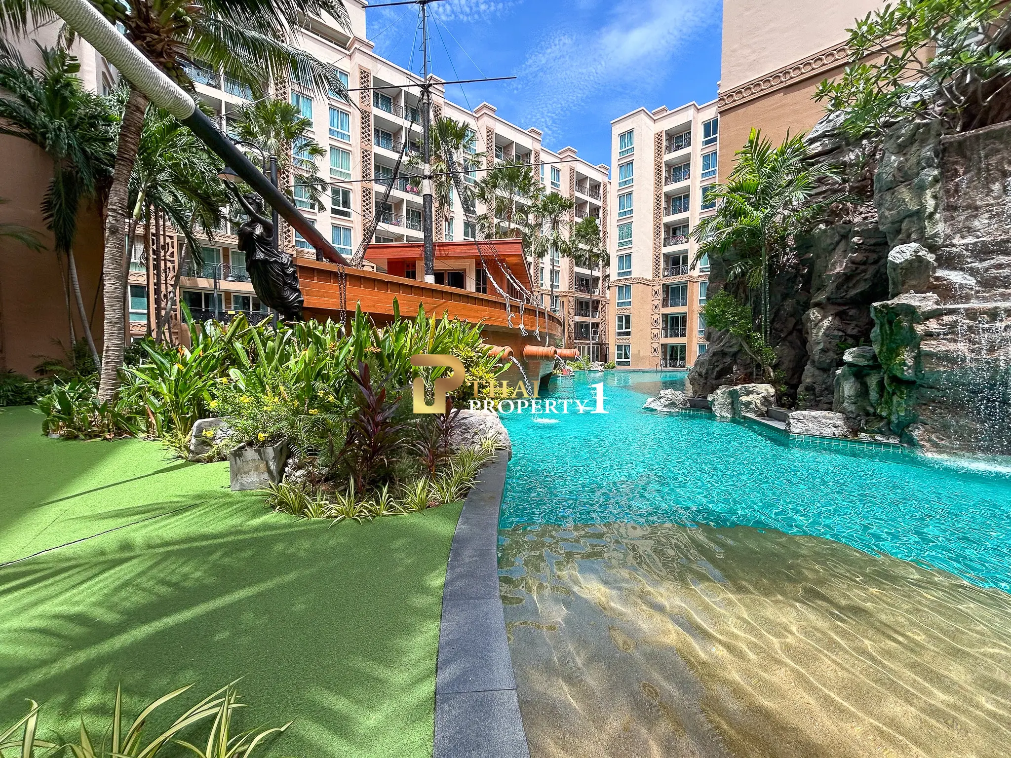 Komfortabel 2-roms leilighet med balkong i Nong Prue, Pattaya