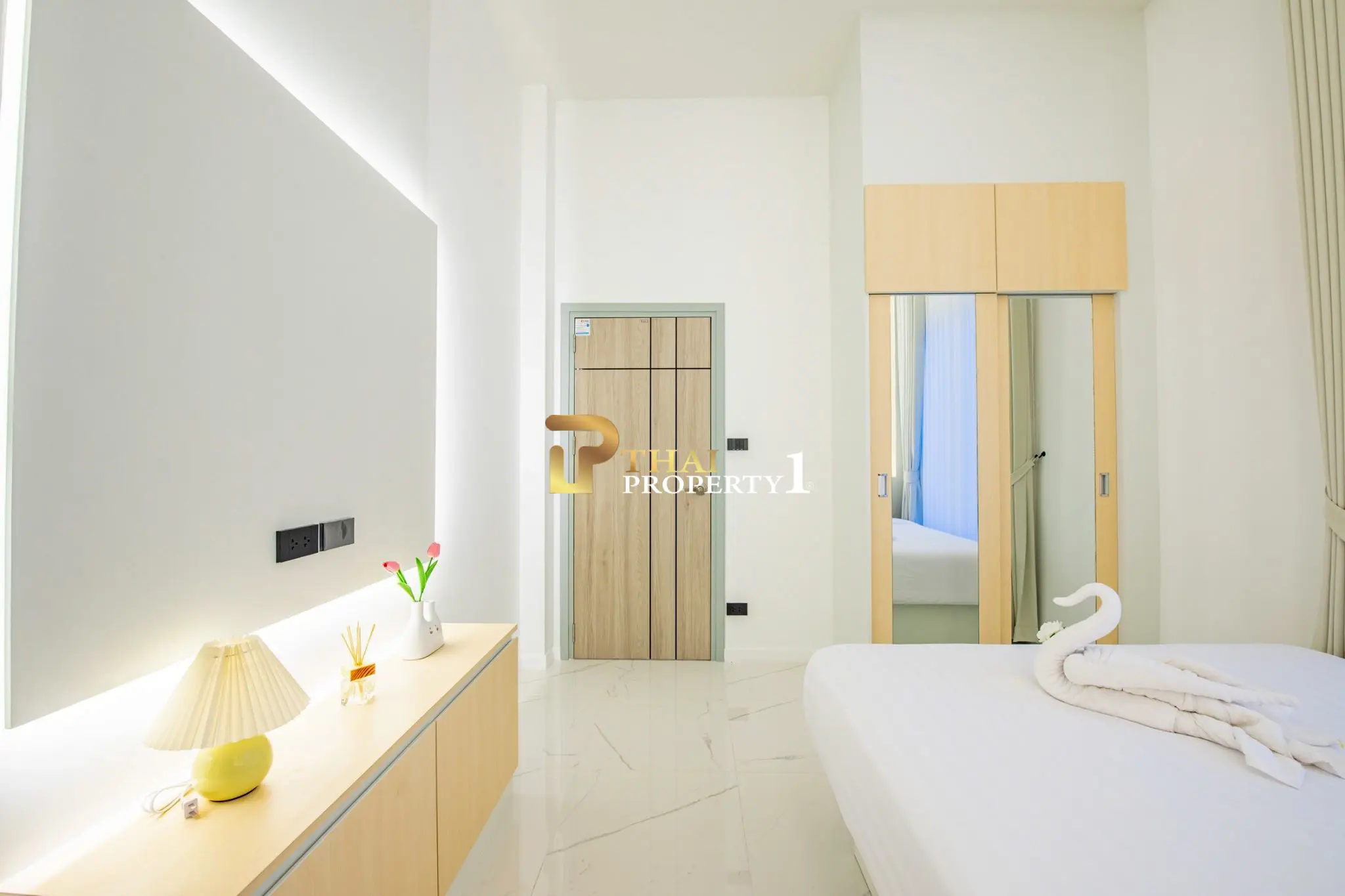 Lys og romslig 3-roms, 3-bad enetasjes villa i Huai Yai, Pattaya