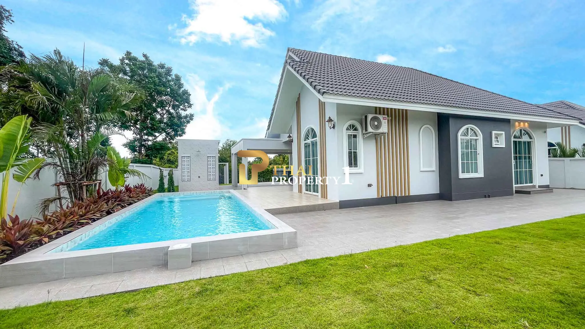 Newly Built 3-Bedroom Pool Villa for Sale in South Cha Am – The Valley One | 692.4 Sq.m. Plot | Freehold | No Fees