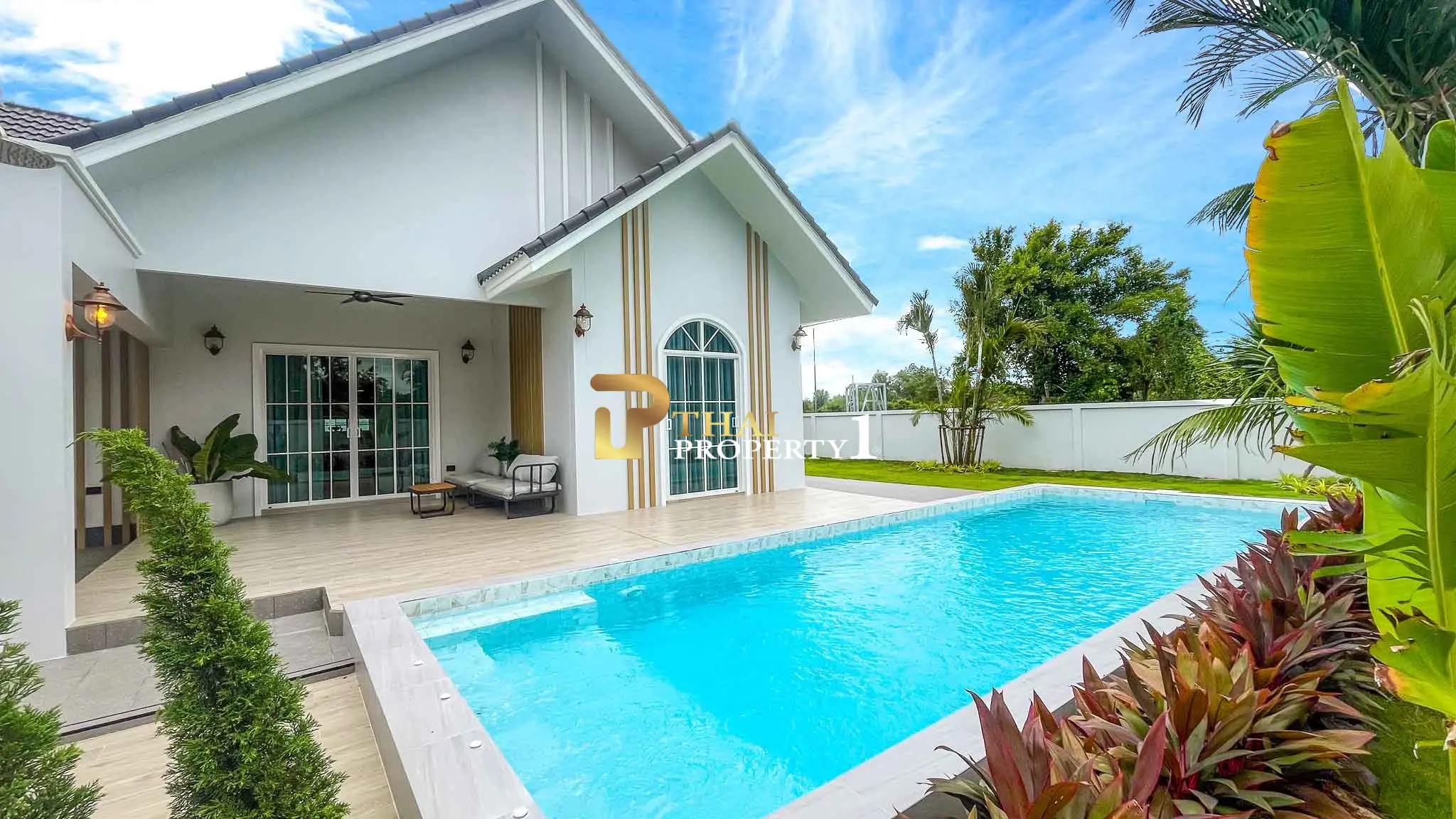 Newly Built 3-Bedroom Pool Villa for Sale in South Cha Am – The Valley One | 692.4 Sq.m. Plot | Freehold | No Fees