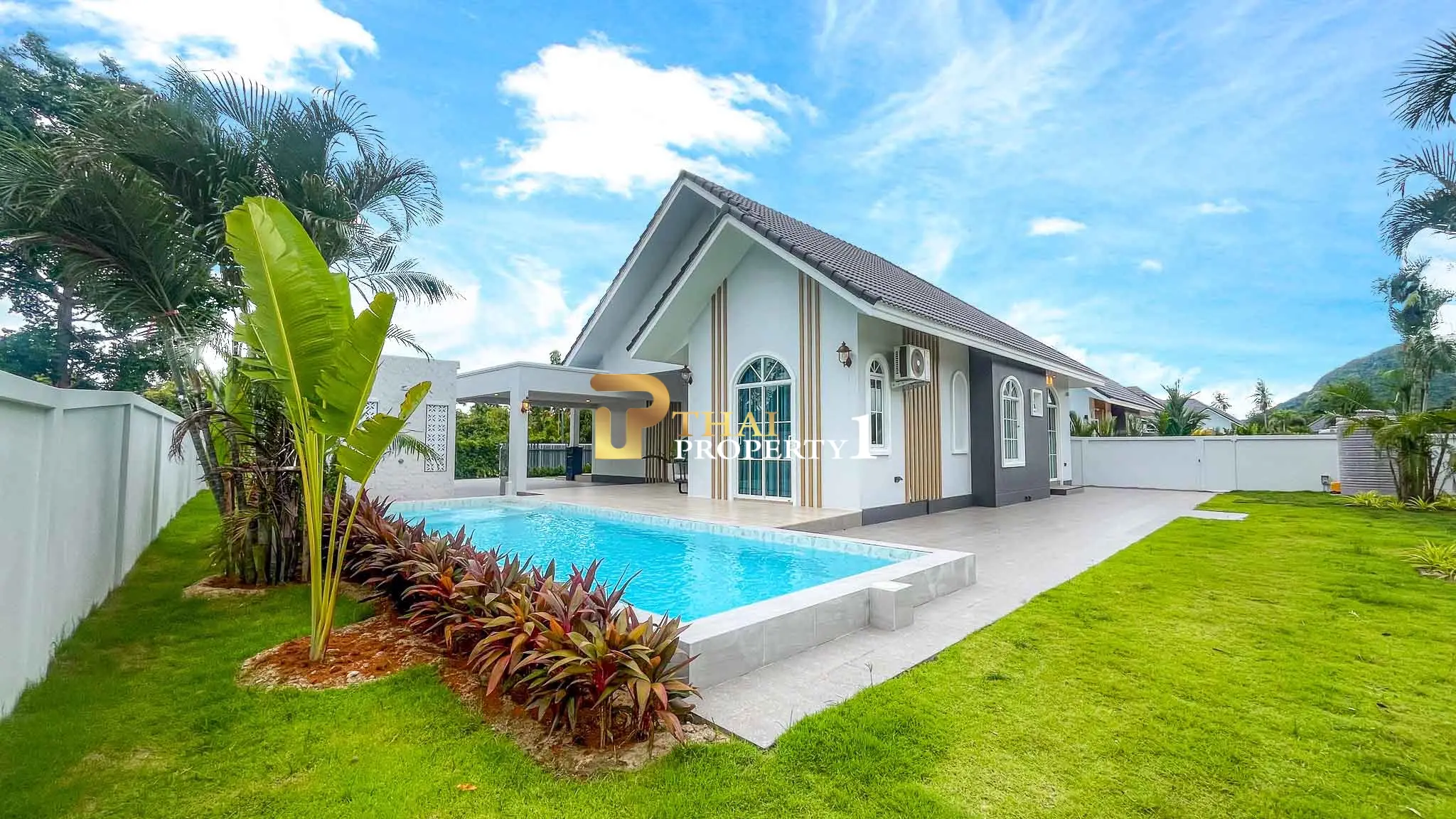 Newly Built 3-Bedroom Pool Villa for Sale in South Cha Am – The Valley One | 692.4 Sq.m. Plot | Freehold | No Fees