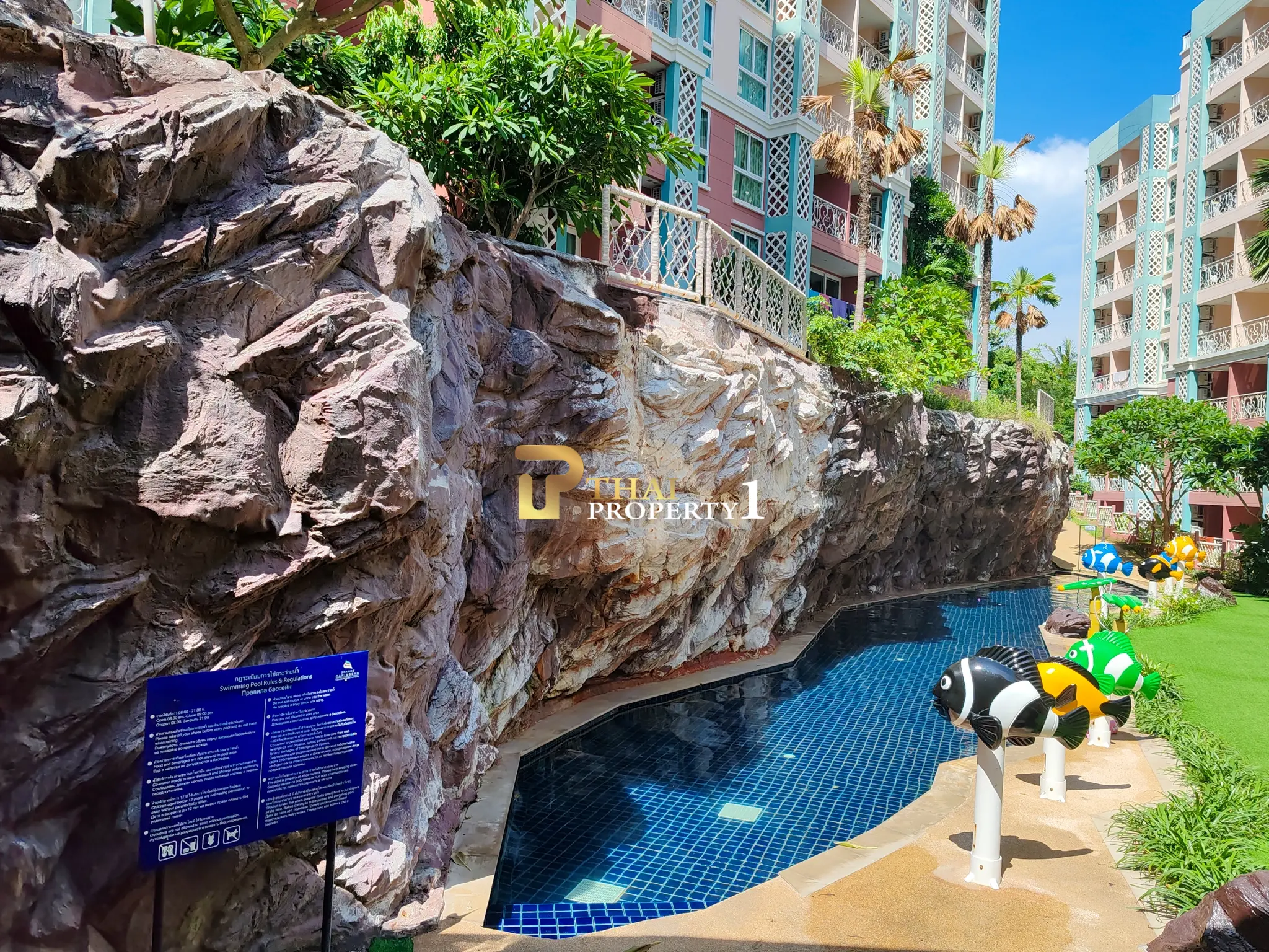 1 Bedroom Pool Access Condo for Sale in Jomtien - Grande Caribbean Condo Resort Pattaya