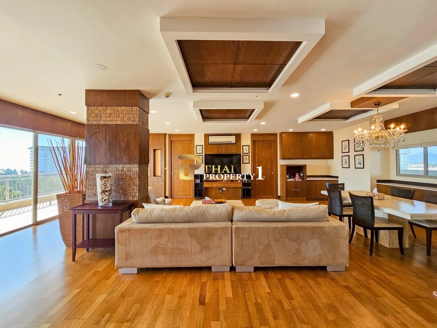 Spacious 3BR Condo with Sea Views – 190 Sq.m. on 7th Floor | Boat House Hua Hin