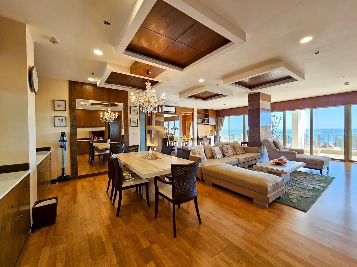 Spacious 3BR Condo with Sea Views – 190 Sq.m. on 7th Floor | Boat House Hua Hin