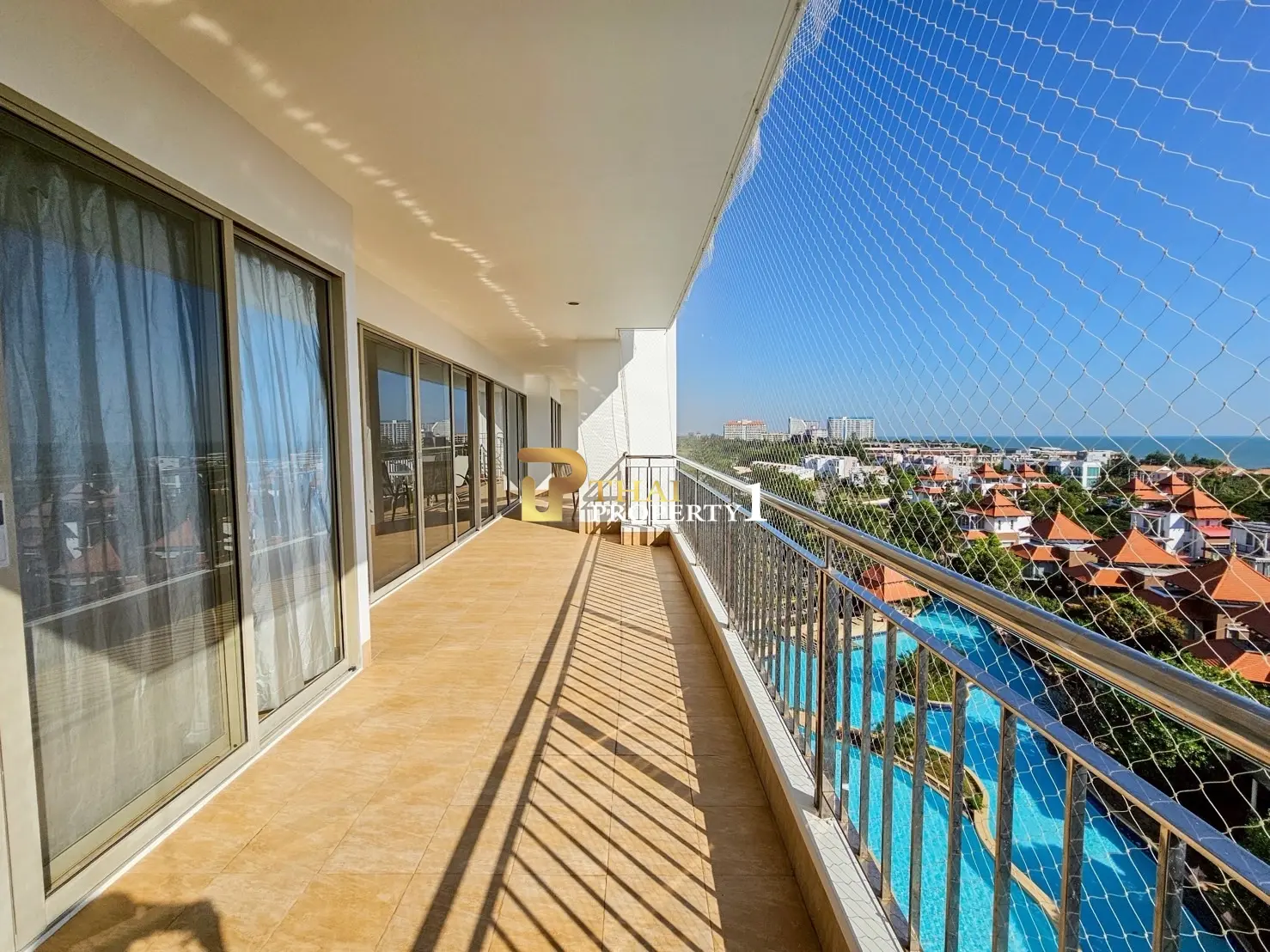Spacious 3BR Condo with Sea Views – 190 Sq.m. on 7th Floor | Boat House Hua Hin