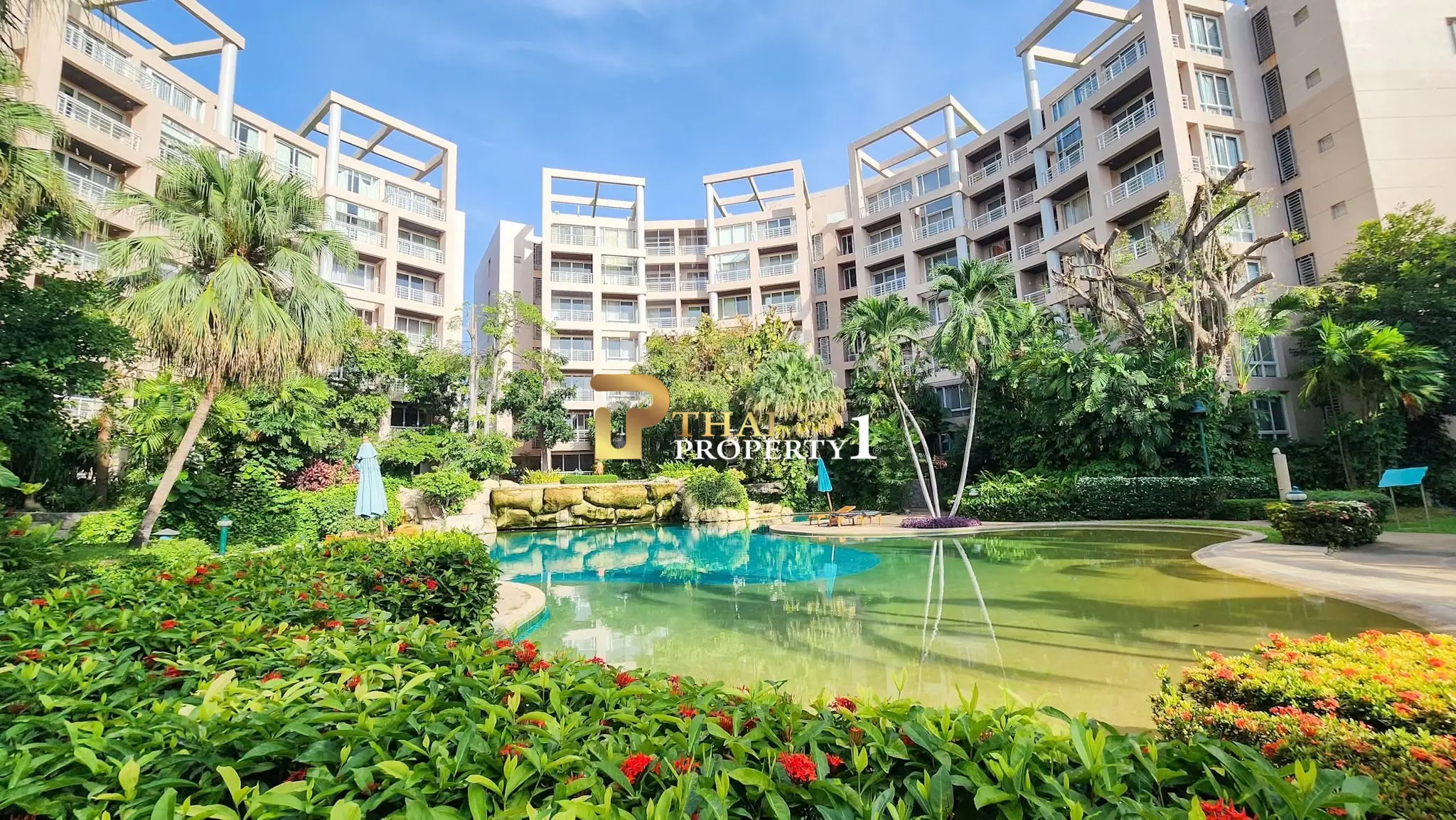 Romslig 2-roms leilighet med byutsikt i Baan Sansaran Hua Hin