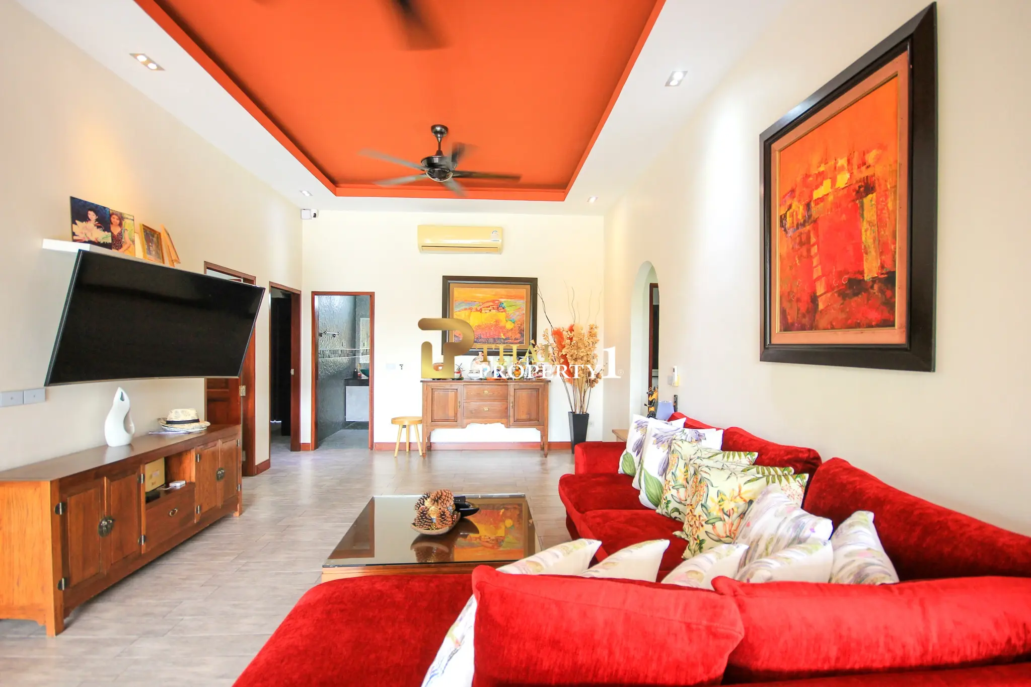 3-sengs Villa med Privat Basseng og Stor Hage i Orchid Paradise Homes, Hua Hin