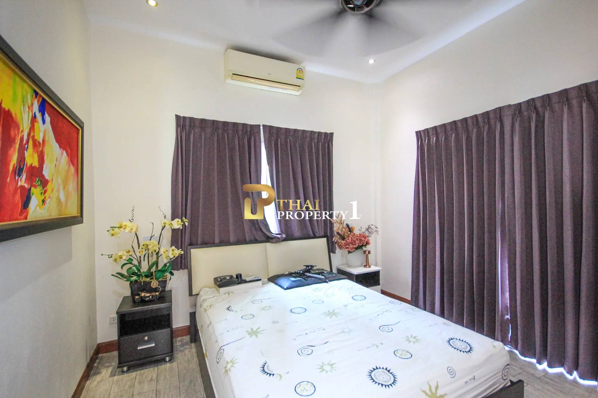 3-sengs Villa med Privat Basseng og Stor Hage i Orchid Paradise Homes, Hua Hin