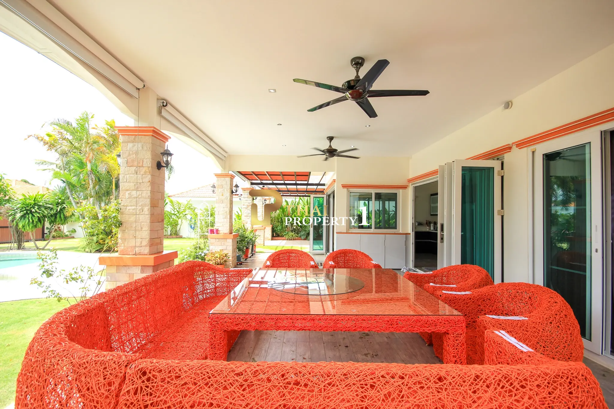 3-sengs Villa med Privat Basseng og Stor Hage i Orchid Paradise Homes, Hua Hin
