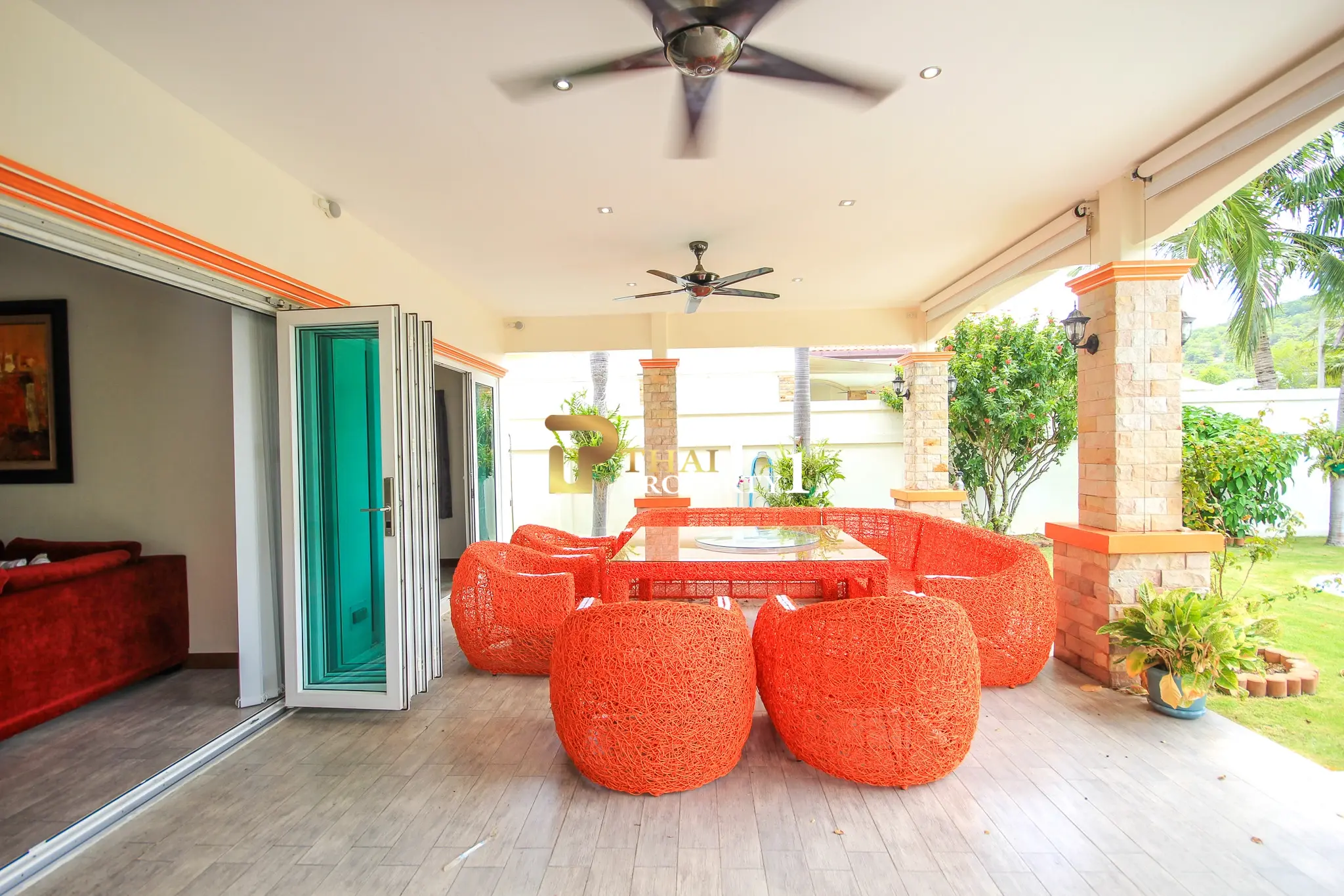 3-sengs Villa med Privat Basseng og Stor Hage i Orchid Paradise Homes, Hua Hin